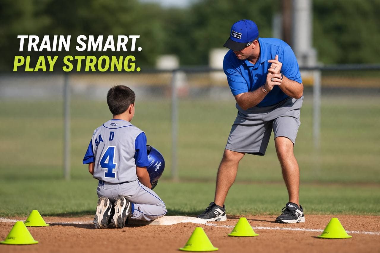 Trainr branded youth baseball training session