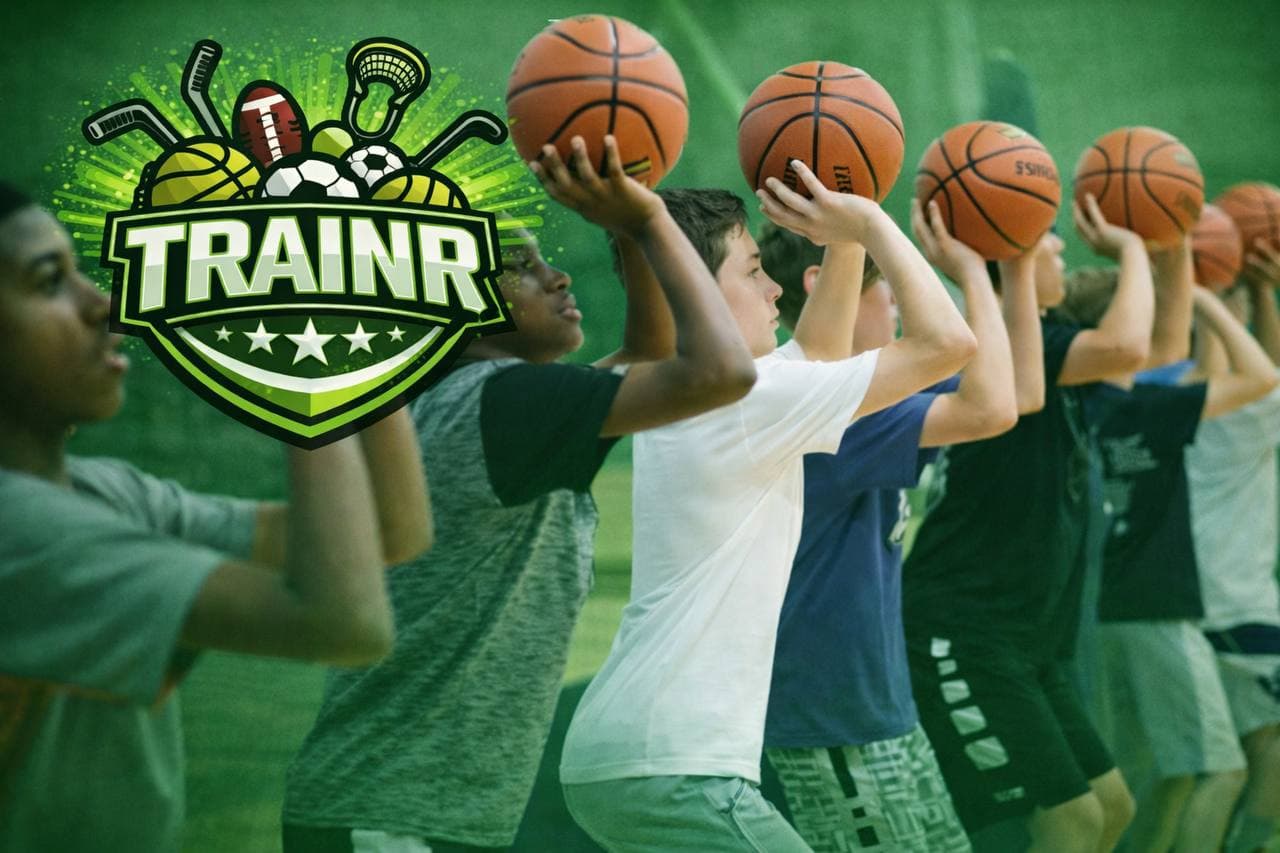 Trainr branded basketball coaching visual